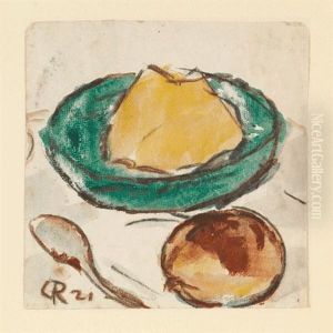 Stilleben Mit Puddingschussel by Christian Rohlfs