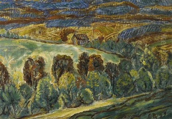Berglandschaft Mit Hutte - view 1