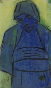 Blaue Figur by Christian Rohlfs
