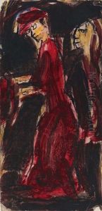 Frau In Rot