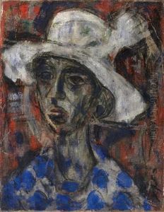 Frau Mit Grossem Hut