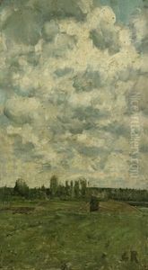 Dicht Bewolkte Landschaft by Christian Rohlfs