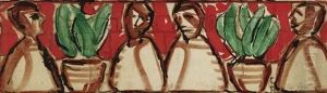 Ohne Titel (design For Frieze) by Christian Rohlfs