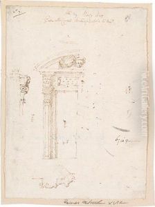 Design For A Portico With Corinthian Columns