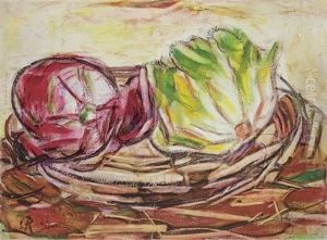 Kohl Und Endivien I (kohlkopfe) by Christian Rohlfs