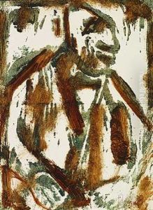 Der Sitzende Mann by Christian Rohlfs