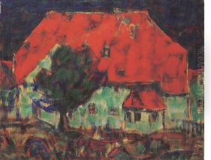 Das Rote Dach by Christian Rohlfs