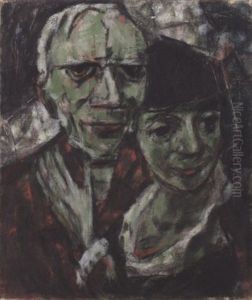 Selbstbildnis Mit Frau by Christian Rohlfs