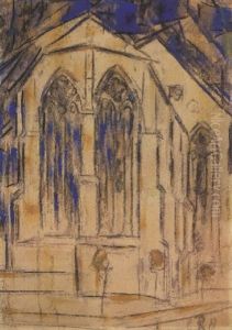 Chor Einer Gotischen Kirche (soest) by Christian Rohlfs