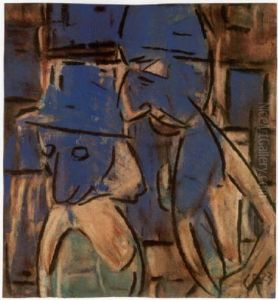 Blaue Figuren by Christian Rohlfs