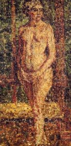Stehende Frau (akt Vor Staffelei) by Christian Rohlfs