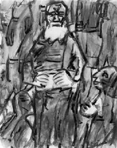 Biblische Szene by Christian Rohlfs
