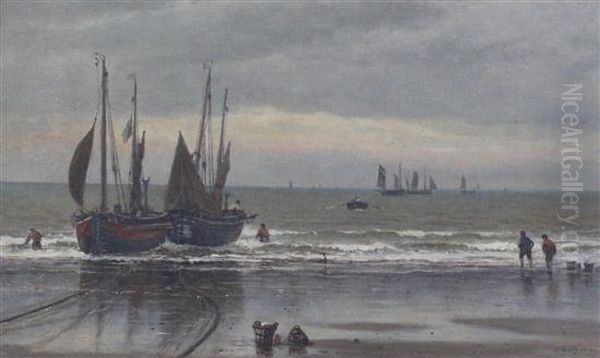 Hastings - Boats Low Water - view 1