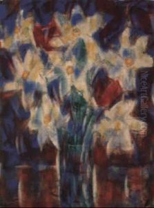 Narzissen Und Tulpen by Christian Rohlfs