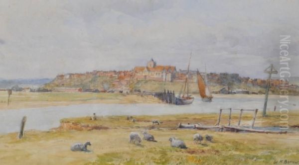 View Of Rye From The Marshes - view 1
