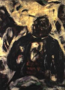 Der Zecher (der Saufer) by Christian Rohlfs