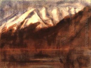 Monte Tamaro Mit Lago Maggiore by Christian Rohlfs