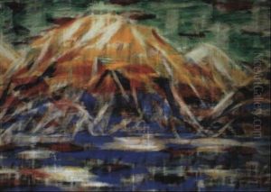 Der Gelbe Berg (monte Tamaro) by Christian Rohlfs