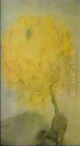 Gelbe Chrysanthemen by Christian Rohlfs