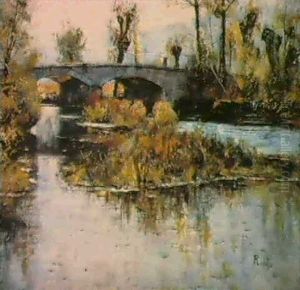 Brucke Bei Weimar by Christian Rohlfs
