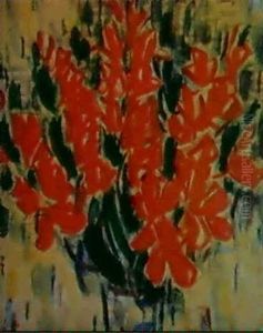 Roter Blumenstrauss by Christian Rohlfs