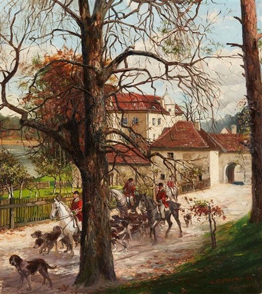 A Hunting Party At Grunewald Palace - view 1