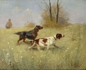 Chien De Chasse A L'arret by Fred Rohr