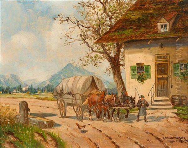 Pferd Mit Bauer (+ Pferd Mit Fuhrwerk; 2 Works) - view 1