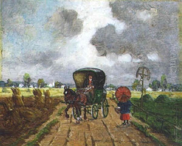 Dachauer Bauer Mit Kutsche Auf Dem Weg - view 1