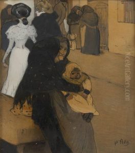 Scene De Faubourg A Barcelone by Pau Roig Cisa