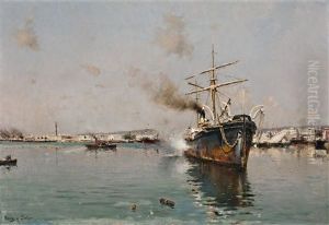 Vista Del Puerto De Barcelona
