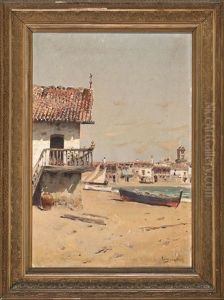 Vista De Una Playa by Joan Roig Soler