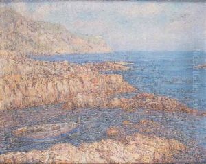 Barca En Las Rocas by Joan Roig Soler
