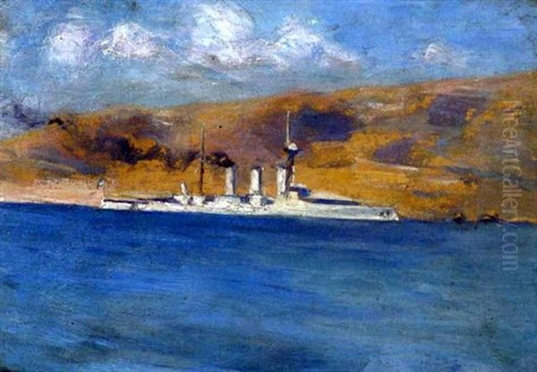 The Battleship"averof" In Salamina - view 1