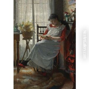 La Lectora (woman Reading) by Cristobal Rojas