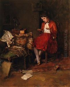 The Prayer Of The Rosary by Fritz (Friedrich) Rojka