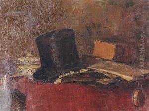 Stilleben Mit Zylinder by Fritz (Friedrich) Rojka