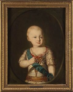 Portrait Du Grand - Duc Constantin Pavlovitch De Russie, Enfant by Fedor Rokotov