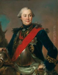 Portrait Du Comte Grigori Grigorievitch Orloff (1734 - 1783) by Fedor Rokotov