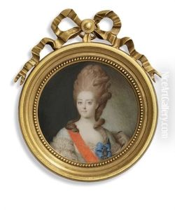 Countess Ekaterina Nicolayevna Orlova In White Dress With Frilled Sleeves