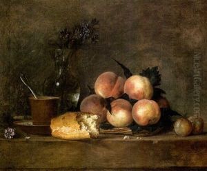Nature Morte Aux Peches by Henri Horace Roland de la Porte