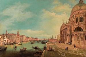 Il Canal Grande Con La Basilica Della Salute by Giuseppe Borsato