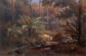 Cattle At A Stream