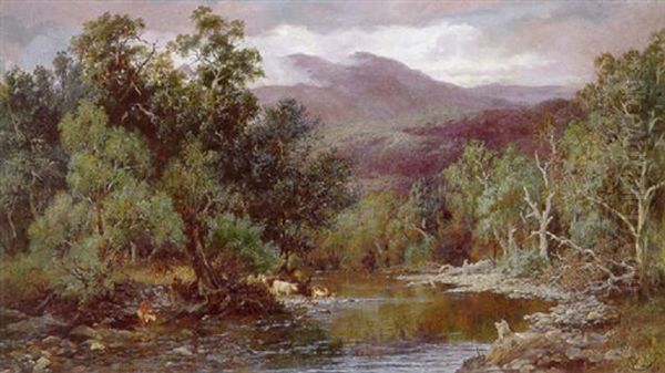 Cattle On The Bend Of The River - view 1