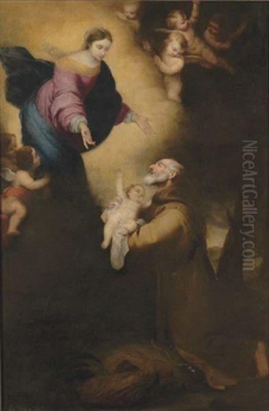 The Vision Of Saint Felix Of Cantalicio (after Murillo) - view 1