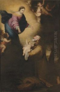 The Vision Of Saint Felix Of Cantalicio (after Murillo)