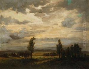 Landschaft Vor Gewitter by Viktor Rolin
