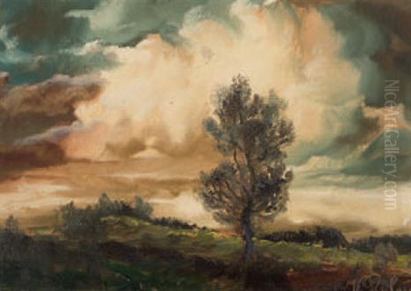 Landschaft Bei Gewitterstimmung - view 1