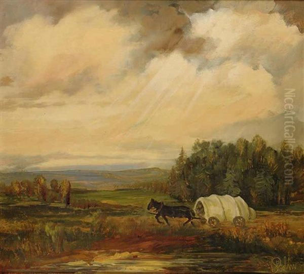 A Landscape With A Wagon - view 1