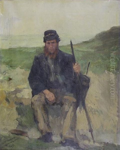Portrait De Marcheur Assis - view 1